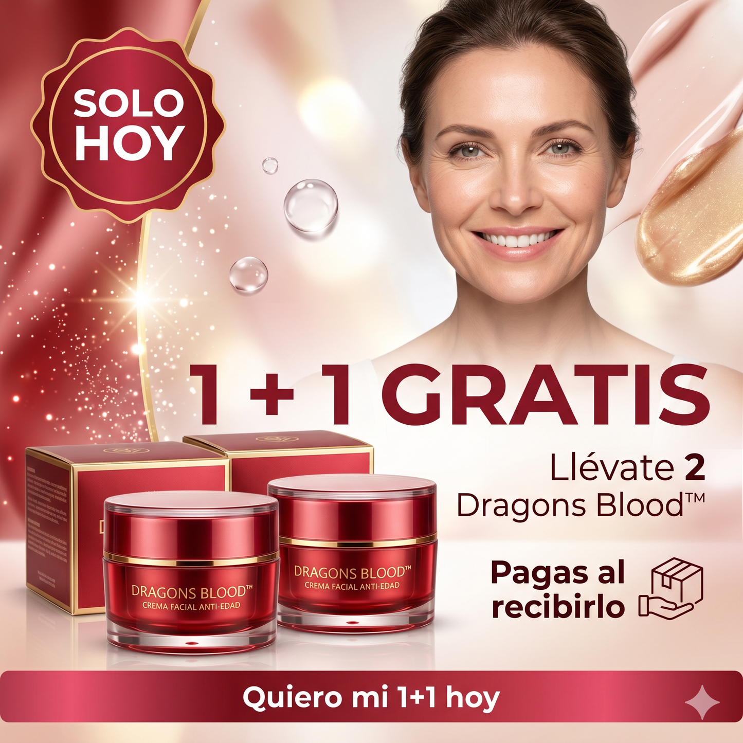 1 + 1 Gratis / Dragons Blood™ Crema Facial Anti-Edad